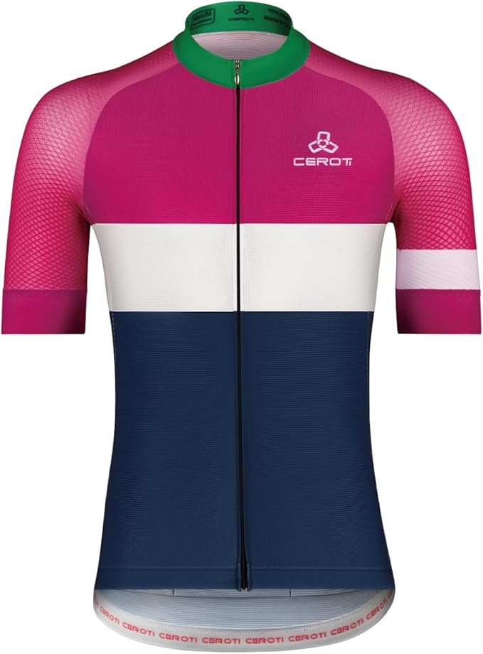 CEROTIPOLAR Snug Fit Men AirCool Cycling Jersey Bike Shirts UPF50+,PRO Dry Fit Light Weight Fabric