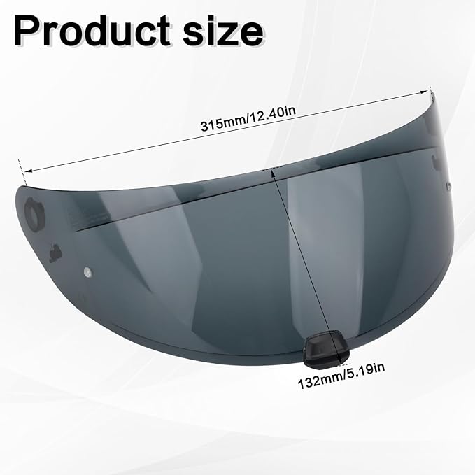 HJ-31 Shield Replacement Visor Fit for HJC i10 i70, Tinted Motorcycle Helmet Visor Motorcycle Helmet Accessories (Grizzly)