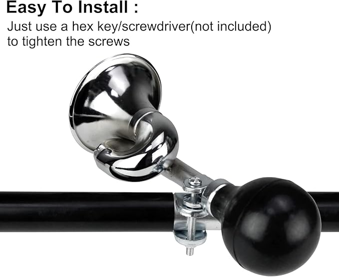 Aluminum Alloy Bike Horn, Loud Bicycle Horns for Kids and Adults,Retro and Easy-to-Install Bicycle Accessories
