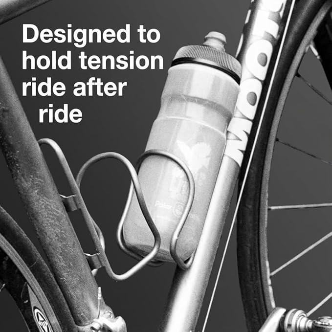 LITHE GOODS Titanium Bike Water Bottle Cage with Ti Screws Included. (Clay Ceramic)