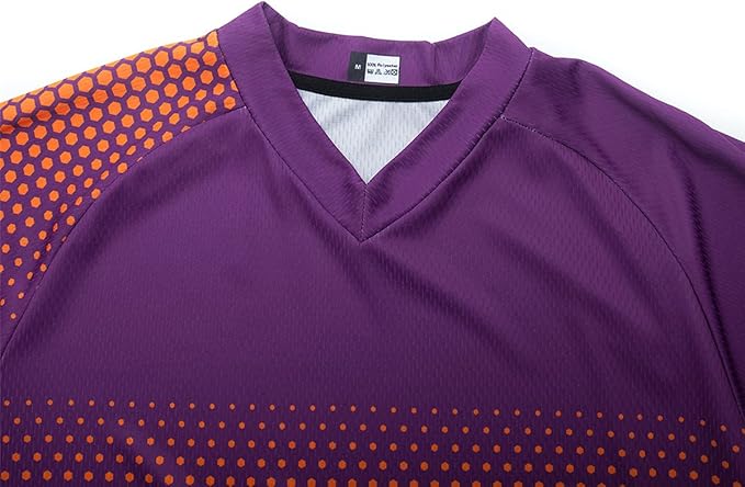 Men's Mountain Bike Jersey Long Sleeve MTB Off-Road Motocross Jersey Quick Dry Downhill&Motocross Shirts