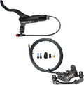 BUCKLOS Zoom HB876E 2-PIN 4 Pistons E-Bike Electric Power Off Hydraulic Disc Brake Set,Left Front 1100mm Right Rear 1850mm Aluminum Alloy Lever with Caliper is/PM Adapter for ebike/MTB Mountain Bike…