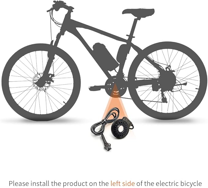 KT-V12L/R Electric Bike Magnets Pedal Assist Sensor Ebike Kit Easy Crank Installation PAS Sensor