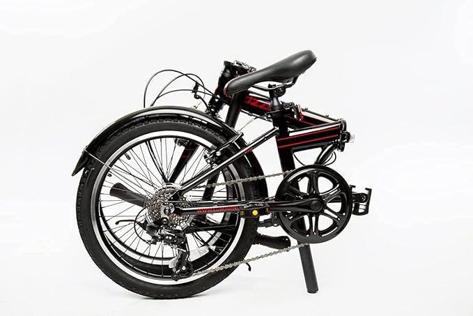 ZiZZO Via 20” Folding Bike-Lightweight Aluminum Frame Genuine Shimano 7-Speed 26lb | Lightweight, Genuine Shimano, 26lb