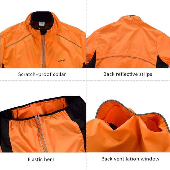 Cycling Jacket Cyclists' Jerseys Vest Wind Coat Windbreaker Jacket Outdoor Sportswear