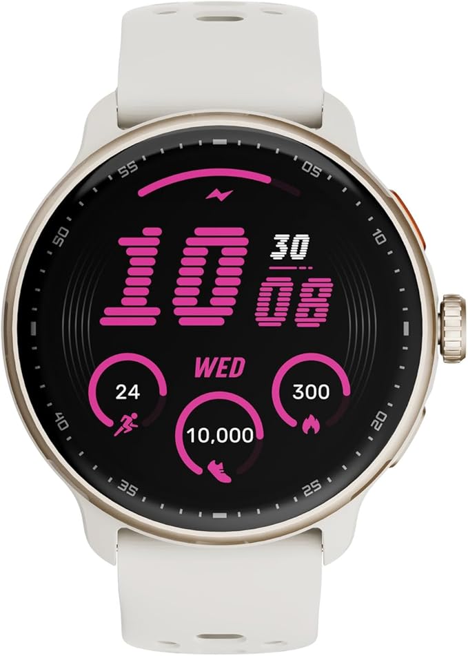 R3 GPS Smartwatch (White/Gold)