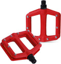 DRBIKE Mountain Bike Pedals MTB Pedals 9/16" Sealed Bearing Lightweight Nylon Bicycle Flat Platform Pedals for MTB BMX Road Bike Kids Bike Replacement Pedal