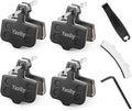 Bike Brake Pads, 4 Pairs Disc Brake Pads High-Performance with Installation Tools for Sram Avid Elixir E1 E3 E5 E7 E9 ER CR XO XX DB1 DB3 DB5, Nutt Hydraulic MTB Bicycle Brake Pads Replacement