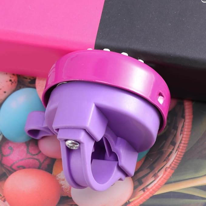 Rosy Chrysanthemum Flower Bike Bell for Girls - Crisp Clear Sound Bike Horn, Cute Toddler Bicycle Bell Attachment for Kids Tricycle Balance Bicycle