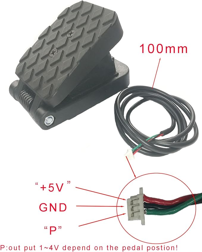 Variable Speed Pedal Electric Pedal Foot Switch Accessory for Kids Cars Children Electric Ride on Toys Replacement Parts Connectors