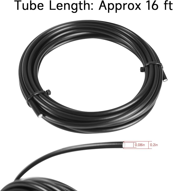 5000mm Bike Hydraulic Disc Brake Hose Kit for Shimano BH59 System, Black Brake Hose Kit