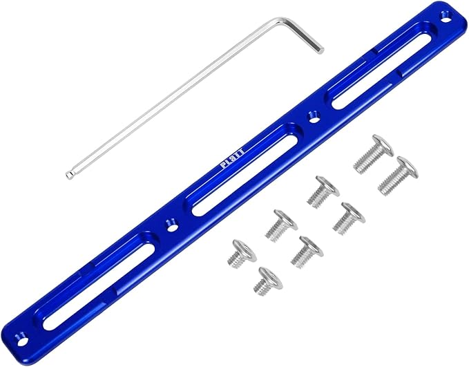 PLATT Bike Alt-Position Bottle Cage Mounts,Bike Bottle Cage Adapter,Bicycle B-RAD Mounting Base (Blue,3Slot)