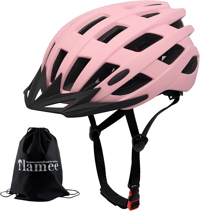 Adult Bike Helmets, Adjustable Mens Womens Bicycle Helmet, Lightweight Road Mountain Cycling Safety Sports Helmets with Detachable Visor