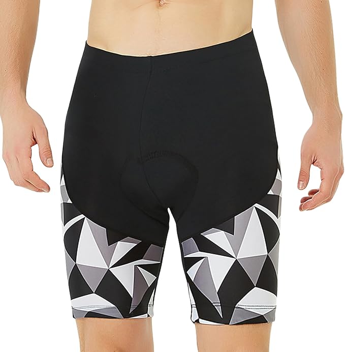 Santic Men's Cycling Shorts Padded Bicycle Riding Pants Bike Biking Clothes Cycle Wear Tights