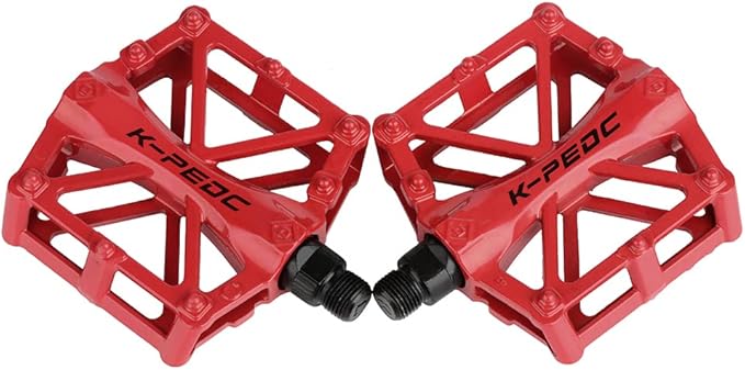 TXJ Sports Bike Pedals 9/16" Bicycle Pedals Mountain Bike, Aluminium Lightweight Platform Pedals for BMX MTB Road Bikes