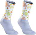 Cycling Socks Athletic Crew Socks Breathable Cushioned Compression Running Hiking Socks For Mens Womens