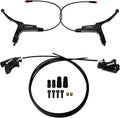 ZTZ 4-Piston eBike Hydraulic Brake Set,2-PIN Power-Off Hydraulic Disc Brake for E-Bike,Pre-Bled Hydraulic Brake Kit with Mounting Adapter,Ideal for eBikes and Electric Scooters