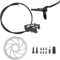 WEEROCK Hydraulic Brake Set Bike Disc Brakes Kit with Left Front 800mm Right Rear 1550 mm 160mm Rotors Aluminum Alloy Hydraulic Brake Fit for Mountain Bike, MTB