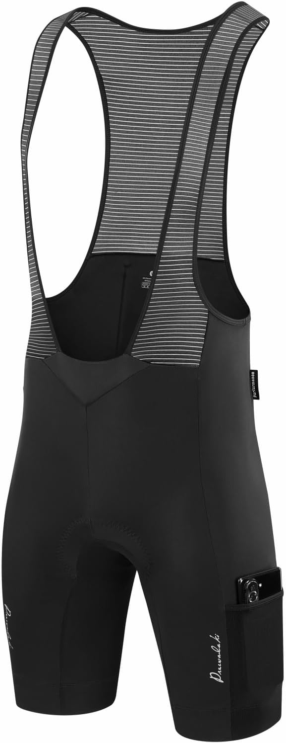 Przewalski Men's Cycling Bib Shorts for Gravel Bike, 4D Padded Biking Bib Shorts Riding Bicycle Tights