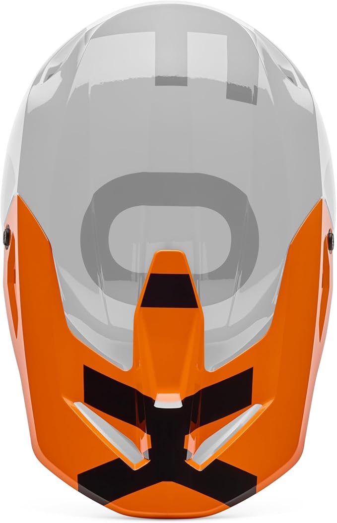 Fox Racing V1 Helmet Motocross Dirt Bike Visor, Fluorescent Orange Shield, Small/Medium