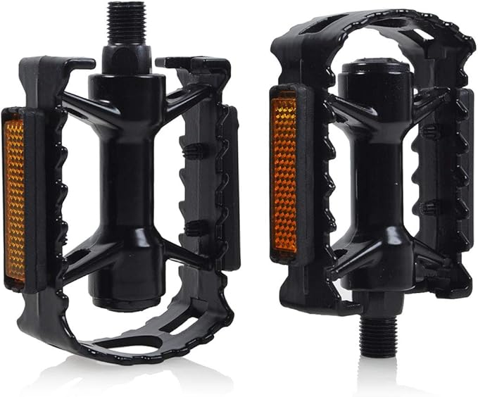 ThinkTop Kid's Bike Pedal, Aluminium Alloy Ultra Strong 1/2-Inch Bike Pedals Platform Flat Fit for 12" 14" Boys Girls Bike