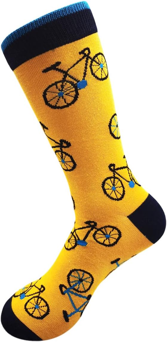 Lavencious Mens Bamboo Mid-Calf Cycling Sports and Dress Socks for Men Sock Size 10-13,13-15