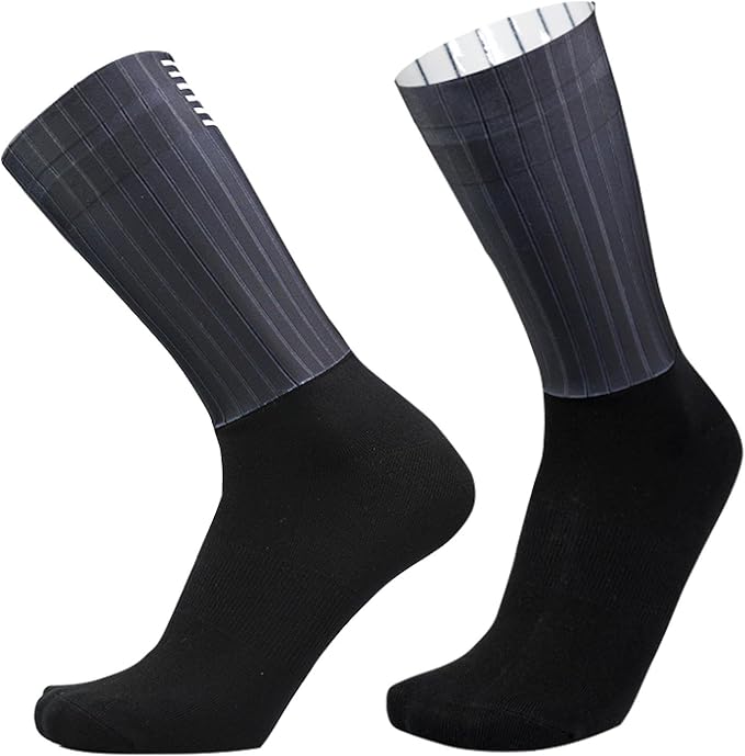Aero Socks Cycling Men Women Non-Slip Silicone Aerodynamic Cycling Aero Socks one size 6-12