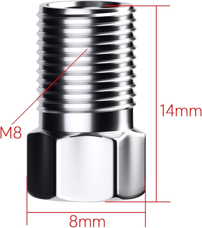 4pcs Bike Brake Hose Bolt Connecting Insert Kit for Shimano BH90, Brake Hose Bolt Replacement, Hydraulic Disc Brake Service Kit