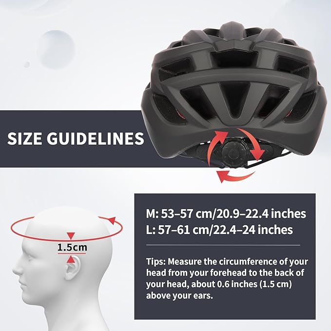 Bike Helmet with Visor for Women and Men – Lightweight Bicycle Helmet for Mountain Biking and City Riding