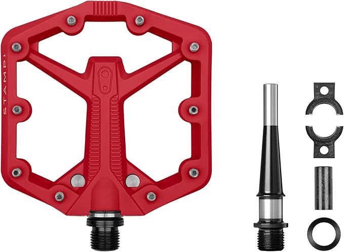 Crankbrothers Stamp Flat MTB Pedals - Size-Specific, Lightweight, Versatile, Durable Bike Pedals