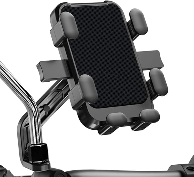 Motorcycle Phone Mount for Yamaha TT R 110 2008-2024, Bike Phone Holder Motorcycle Cell Phone Holder, Quick Install Anti-Shake Motorcycle Phone Mount Holder,A Rearview Mirror Style