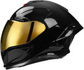 Full-face Helmet Biker Helmet ABS with EPS Cushion Liner Removable Washable 8 Air Vent Free Switch Long and Short Lens Replacement for Adult Unisex