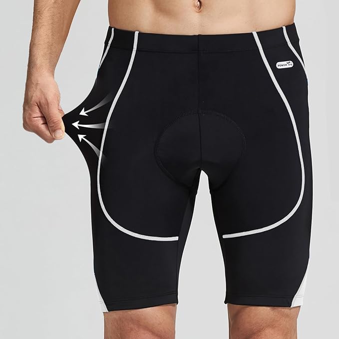 Santic Men's Cycling Shorts Padded Bicycle Riding Pants Bike Biking Clothes Cycle Wear Tights