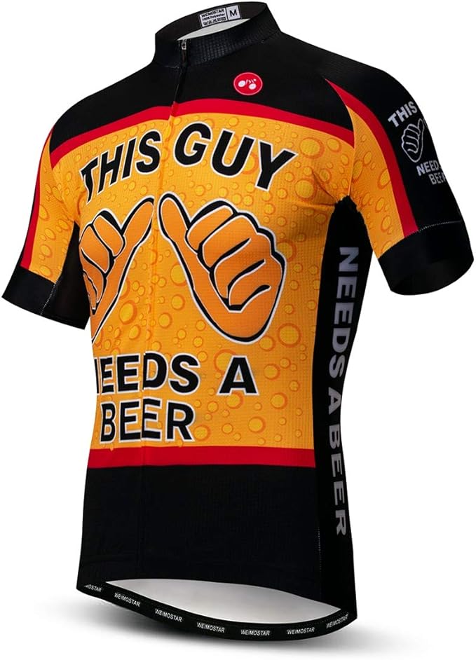 Men's Cycling Jerseys Tops Biking Shirts Short Sleeve Full Zipper Bike Clothing