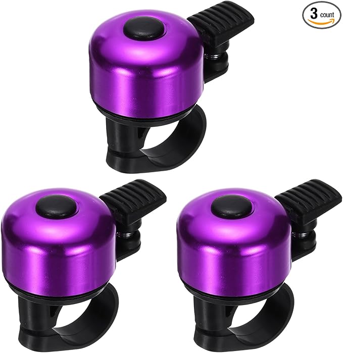 HARFINGTON Bike Bell Aluminum Mini Bicycle Bells with Loud Crisp Clear Sound Bike Ring Bell Bike Accessories for Adults Children Road Mountain Bike