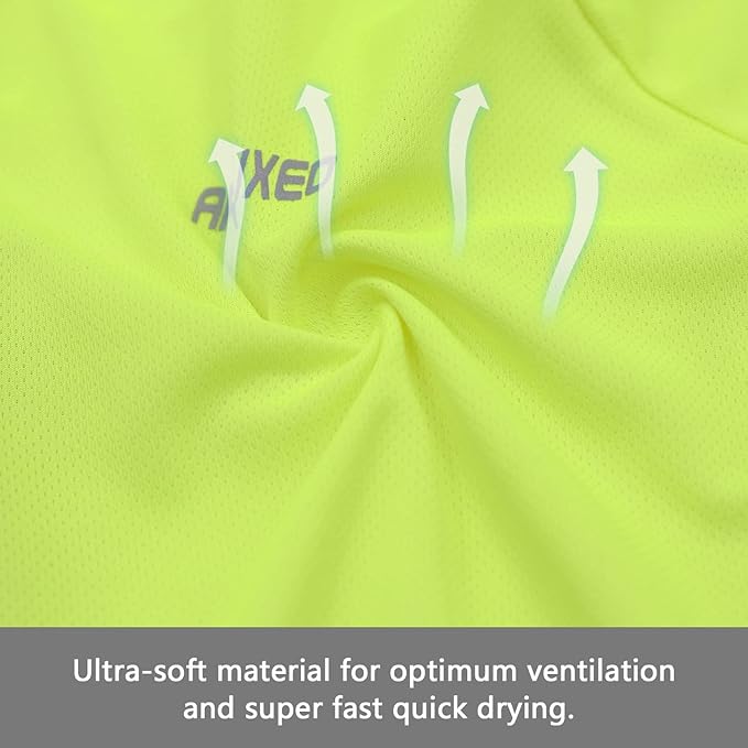ARSUXEO Men's Short Sleeves Cycling Jersey Bicycle Biking Bike Shirt 636