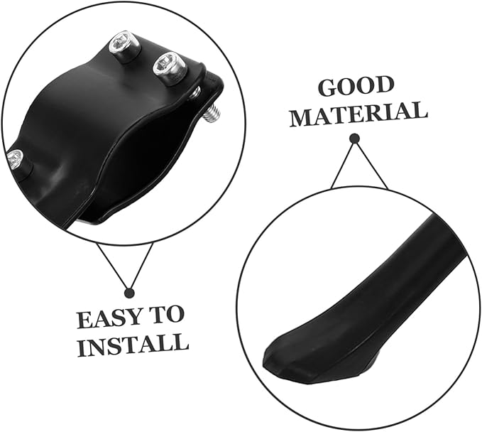 Happyyami Mountain Bike Kickstand Adjustable Bicycle Stopping Feet Stand for Road and Mountain Bikes Wear-resistant Replacement Kickstand Easy to Install and Use Support for Bicycles