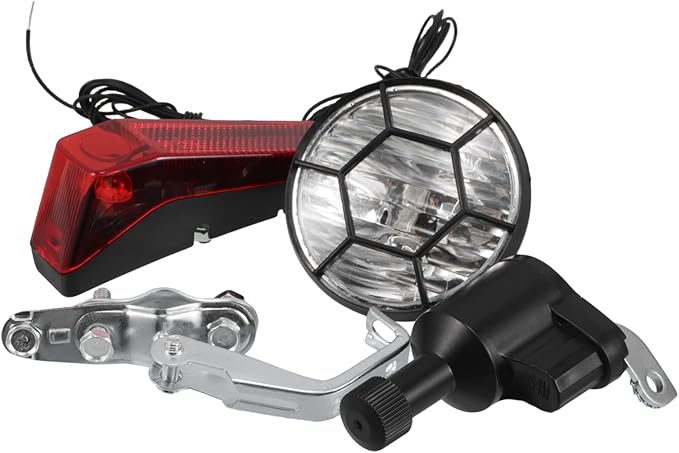 SUPVOX Led Bikes Light Kit Front Rear Turn Signal Friction Power for Mountain Bikes Ebike Boys and Girls Night Riding