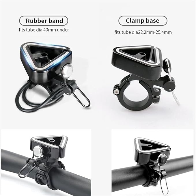 Triangle Classic Bicycle Bell Aluminum Alloy Long-Lasting Sound Availabe Road Bikes MTB Fits 22.2-25.4mm Handlebar