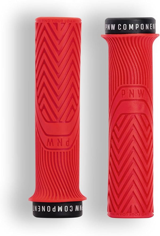 PNW Components Loam MTB Bike Grips – Lock-On Mountain Bike Handlebar Grips – 25A Tacky Rubber – Ergonomic Trail & Enduro Grip – 30mm or 34mm – Multiple Colors