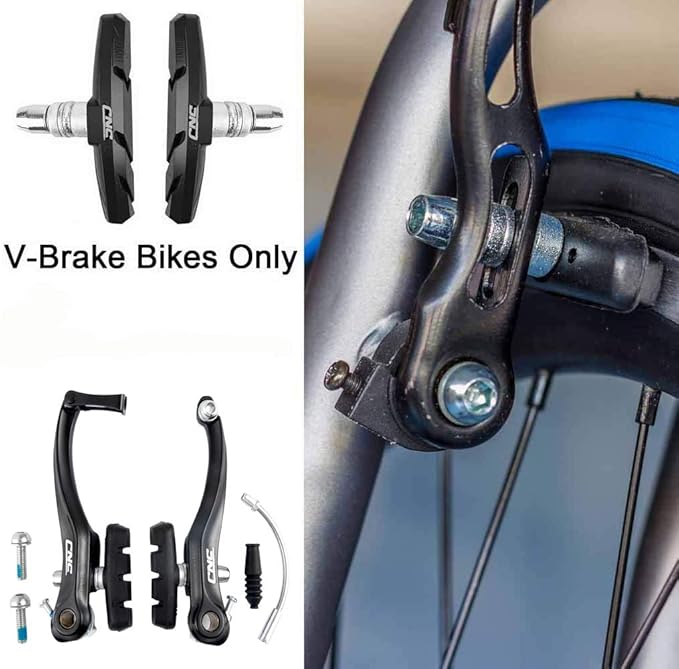 Chooee Bike V-Brake Pads, Bicycle Brake Pad Set, 2 Pairs Universal Brake Shoes