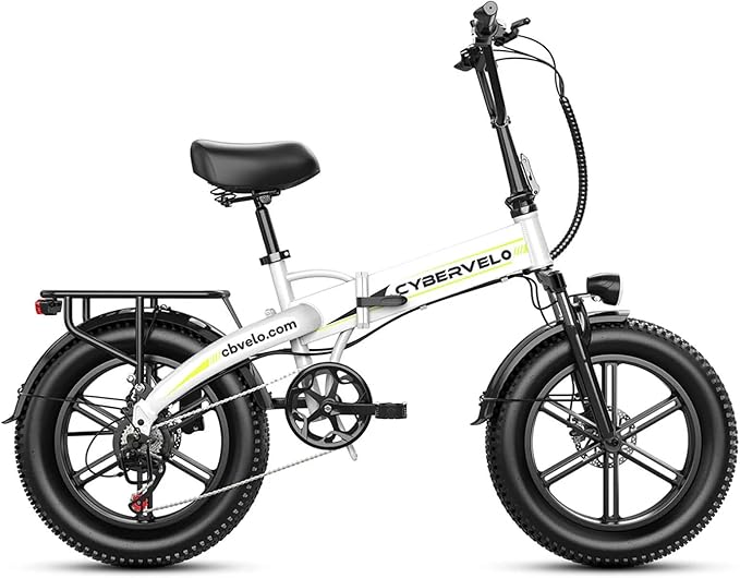1000W Folding Electric Bike for Adults,75+ Miles,30+MPH,48V 20.8Ah Removable Battery,20" Fat Tire Electric Bike,Front Suspension 7-Speed Commuter Ebike,UL Certified