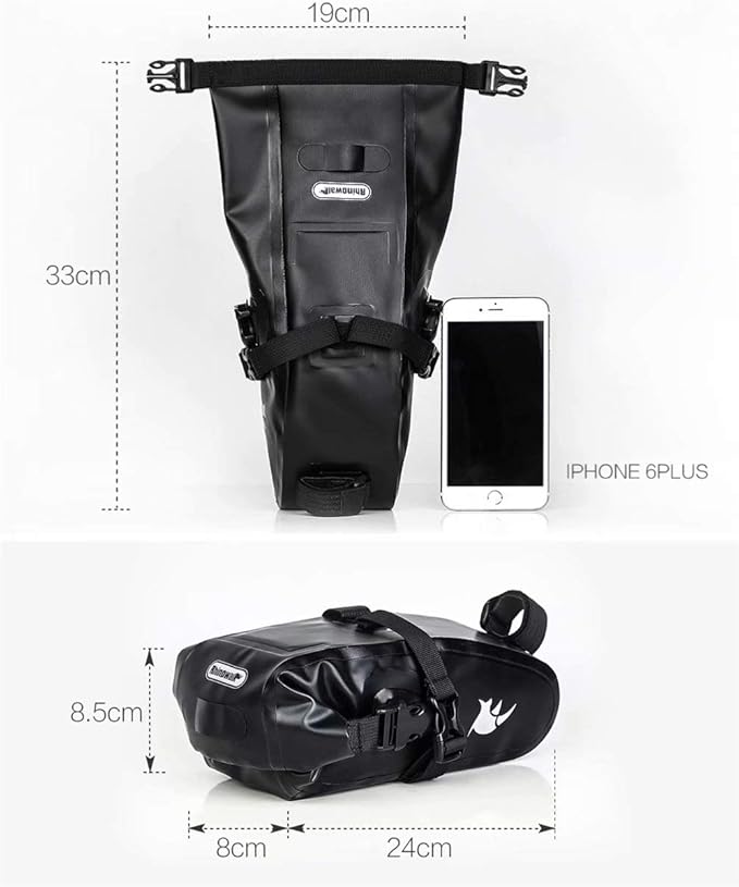 Rhinowalk Bike Saddle Bag 1.5/2.5/5/10/13L Waterproof Bicycle Bag Cycling Seat Bag Mountain Road Portable Storage Bag