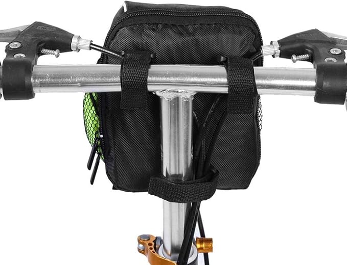 Handlebar Bag, Multi-Function Quick Release Bike Pouch Front Frame Tube for Cyclists Commuters Kids Mountain Biking Road Cycling Daily Rides