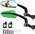 Hestya 1 Pair Handlebar Bike Mirror 360° Rotatable and Adjustable Universal Fit Rearview Bicycle Mirrors Glass Lens Safe Cycling Accessories for Scooter, E-bikes, Mountain Bikes, Road Bicycles