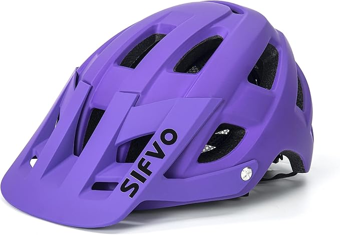 Bike Helmet, SIFVO Bike Helmets for Men and Women, Mountain Bike Helmet with Visor Helmets for Adults to Youth Bicycle Helmet Road Bike Helmet Safe and Comfortable 54-62cm【M/L】