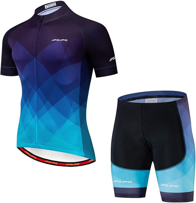 Hotlion Men's Cycling Jersey Set Summer Cycling Clothing Suit Pro Team Bike Clothes Road Biking Outfits Bicycle Kit for Men