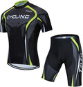 Men's Cycling Jersey Set, Summer Mountain Bike Clothing Short Sleeved Riding Jerseys