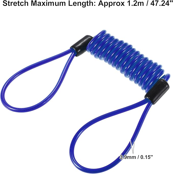 X AUTOHAUX Disk Brake Lock Motorcycle Alarm Disc Lock Security Reminder Cable Tool for Scooter Motorcycle Bike Brake Disc Blue