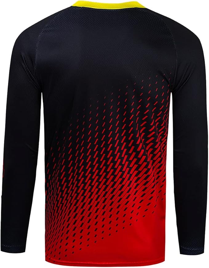 Men's Mountain Bike Jersey Long Sleeve MTB Off-Road Motocross Jersey Quick Dry Downhill&Motocross Shirts